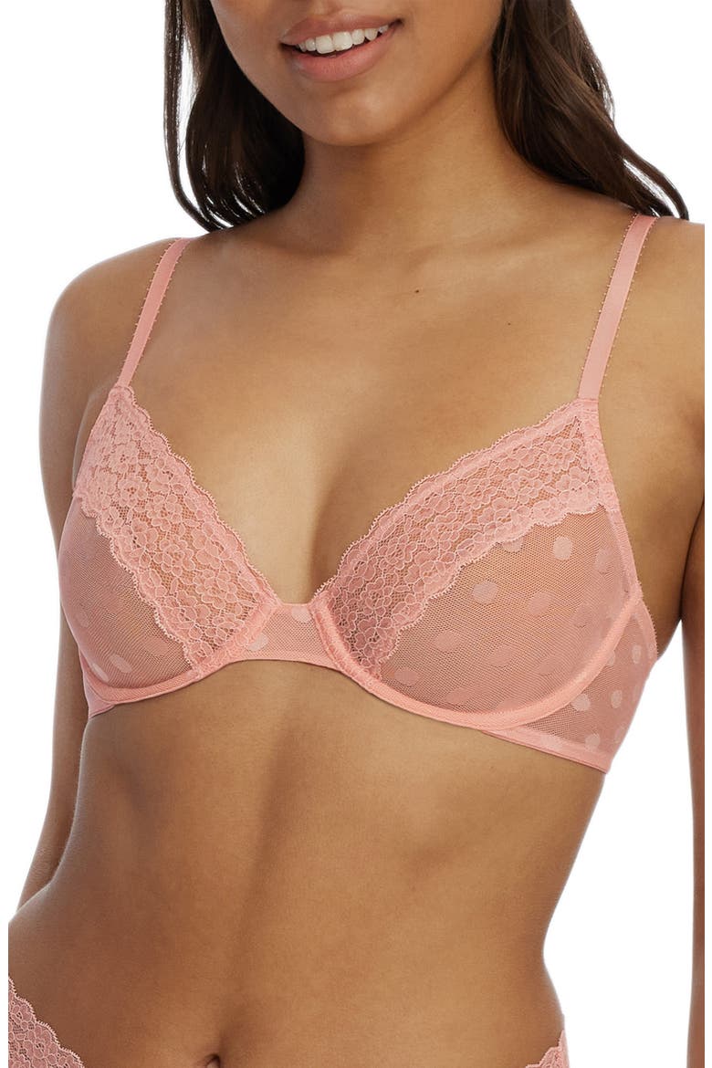 Dare Unlined Underwire Bra, Main, color, POWDER PINK