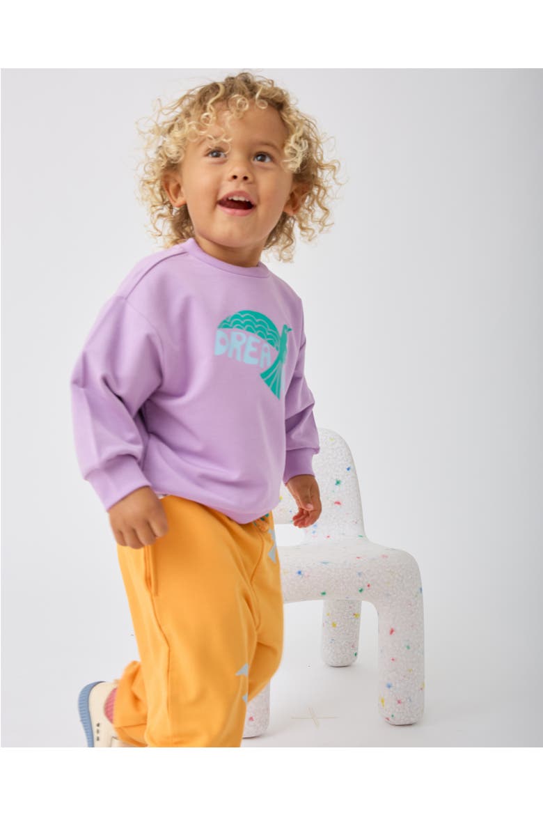Graphic Sweatshirt, Alternate, color, Purple Bird