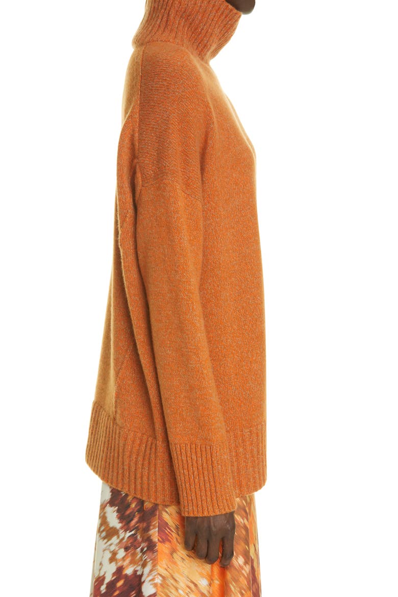 Mélange Cashmere Sweater, Alternate, color, EMBER ORANGE MULTI