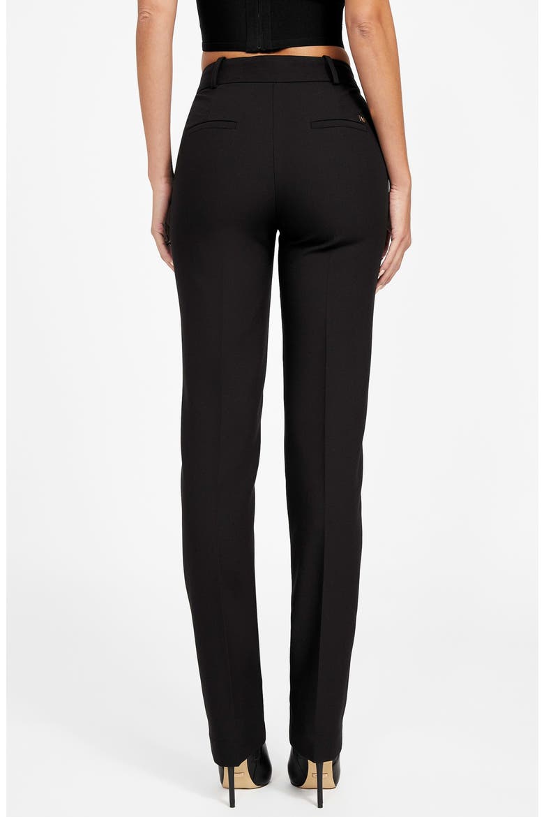 Dalia Mid Rise Slim Chinos, Alternate, color, JBLACK-BLACK