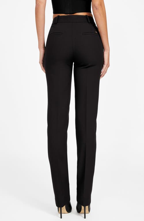 Marciano Dalia Mid Rise Slim Chinos In Black