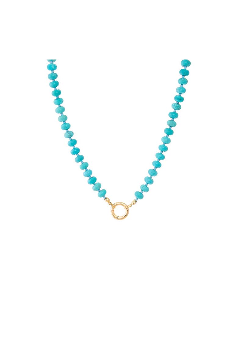 Turquoise Beaded Clicker Necklace, Main, color, Turquoise