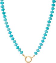 BY ADINA EDEN Turquoise Beaded Clicker Necklace