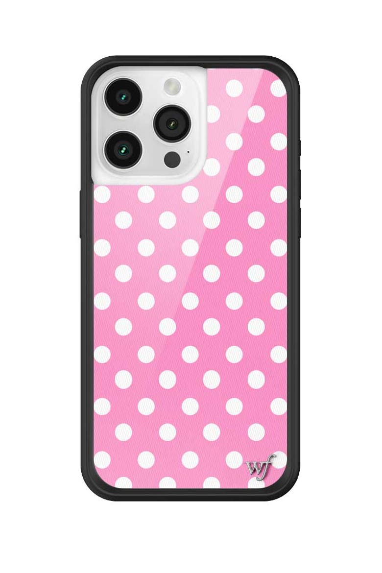 Polka Dot | Pink and White iPhone Case, Alternate, color, Pink