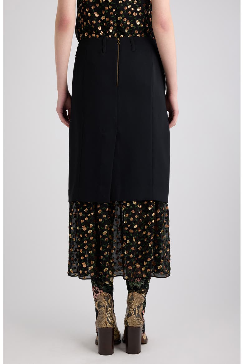Sentista Beaded Skirt, Alternate, color, BLACK