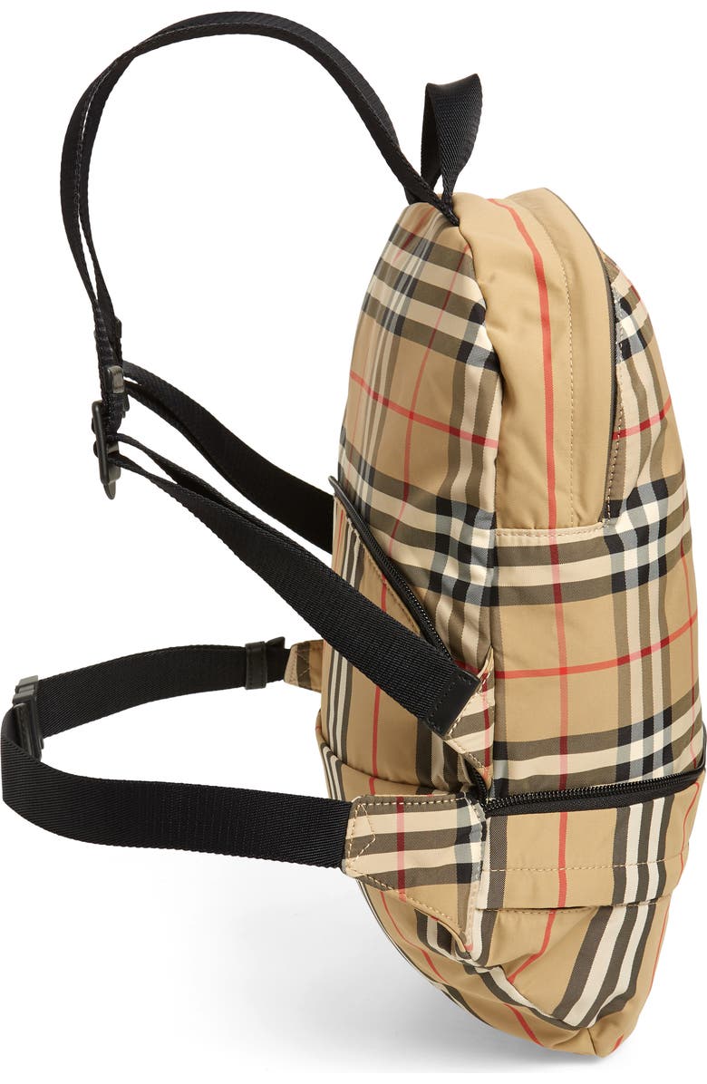 Burberry Rex Archive Check Convertible Belt Bag, Alternate, color,