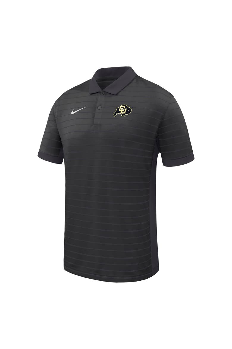 Men's Nike Black Colorado Buffaloes Victory Stripe Dri-FIT Polo, Alternate, color, Black