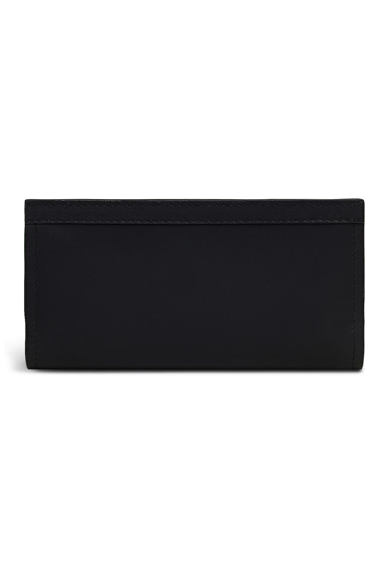 Albany Avenue Large Bifold Leather Wallet, Alternate, color, BLACK