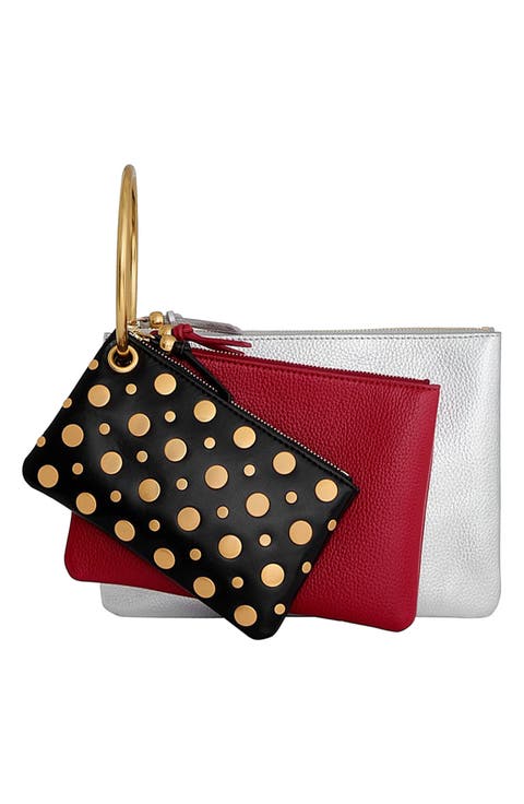 Triple Pouch Key Ring