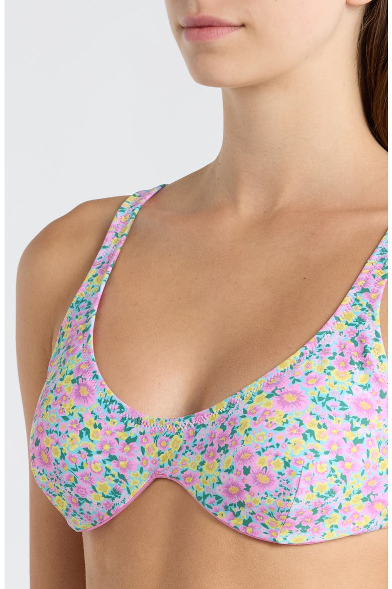 Party Wave Multi Fit Underwire Bikini Top, Alternate, color, PINK