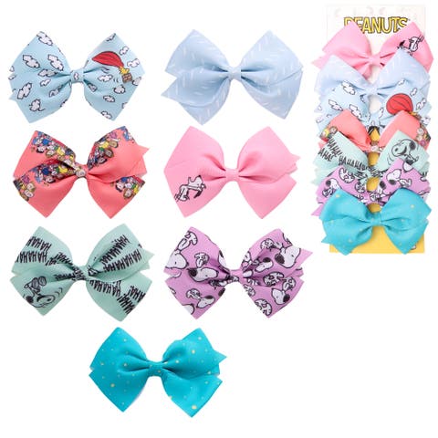 Snoopy Woodstock Hair Bows 7-Piece Set Peanuts Gifts
