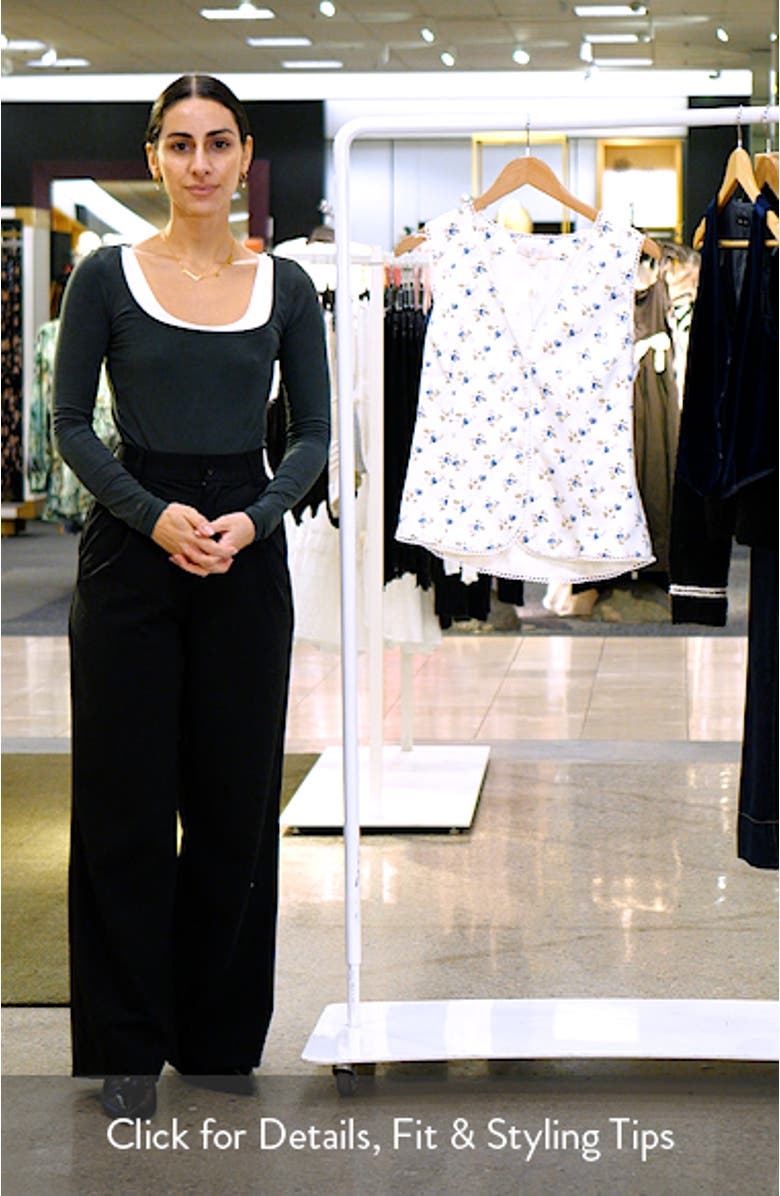 Jillian Floral Sleeveless Button-Up Top, sales video thumbnail