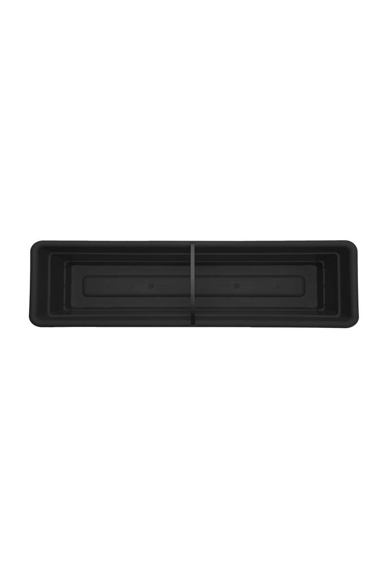 24 Inch Dura Cotta Window Box Planter, Black, Alternate, color, Black