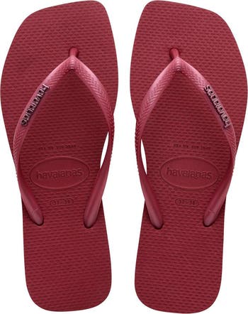 Slim Square Logo Flip Flop