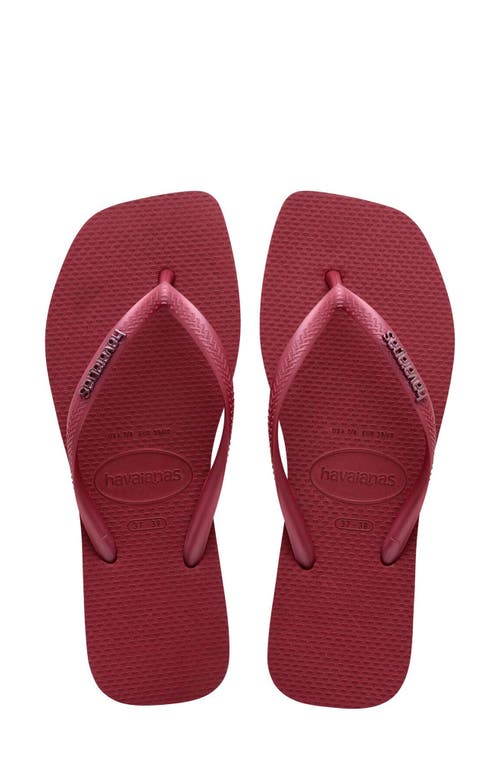 Havaianas Slim Square Logo Flip Flop