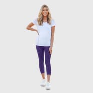 CITY THREADS Women's Soft 100% Cotton Everyday Wear Capri Leggings