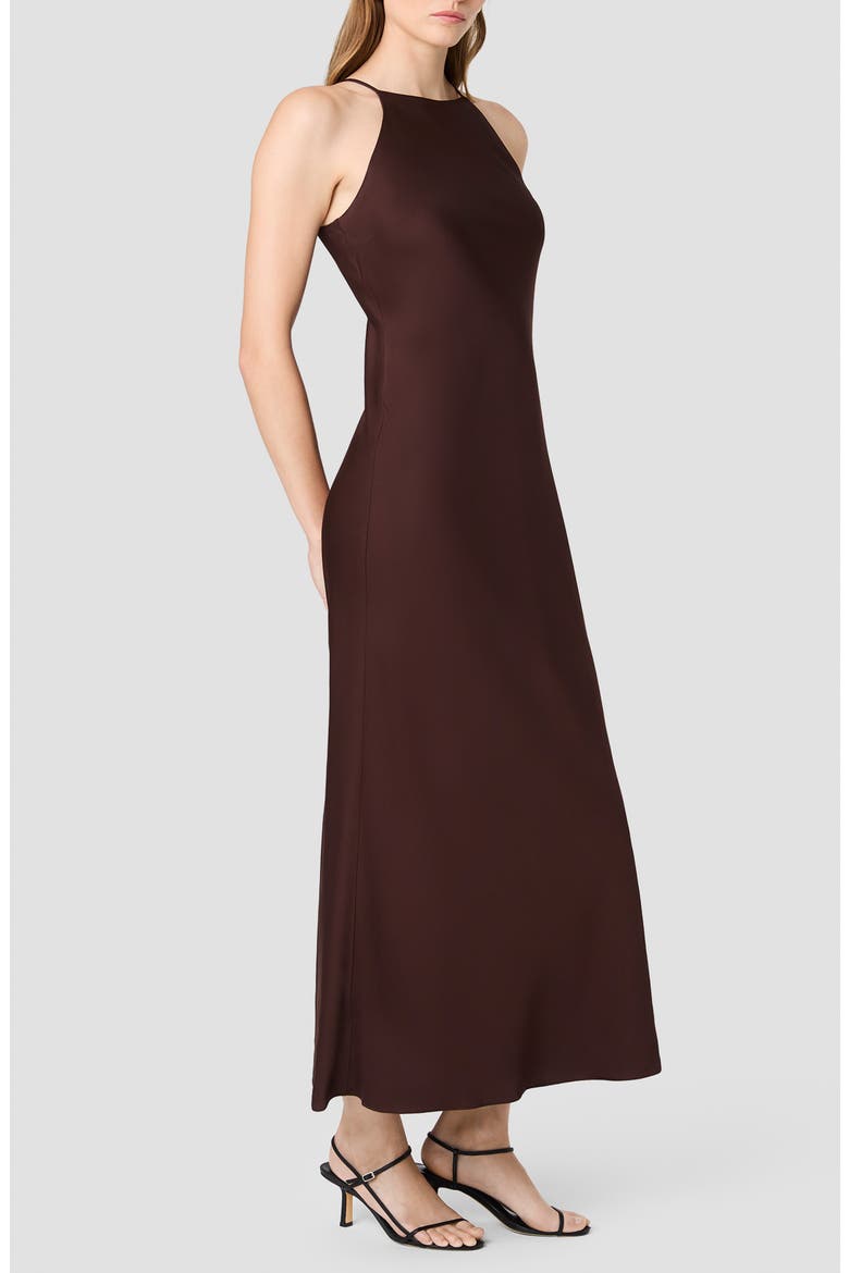 Ennis Satin Midi Slipdress, Alternate, color, COCOA BROWN