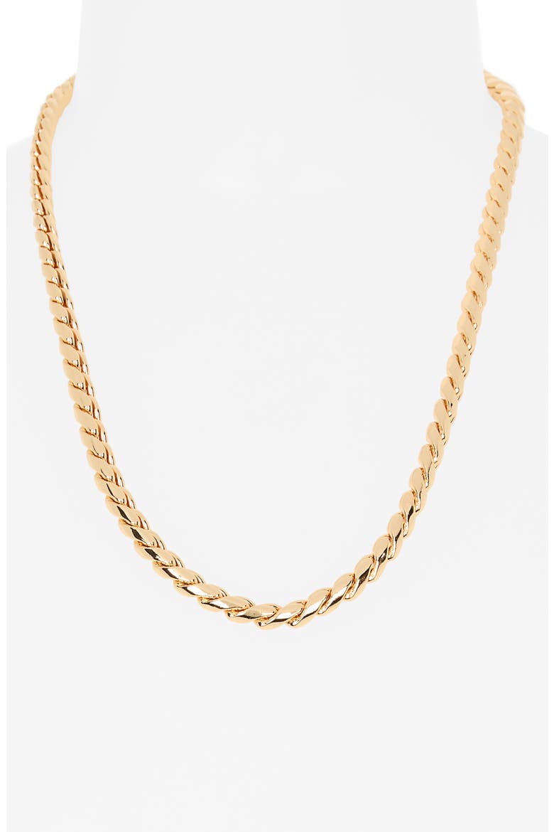 Snake Chain Necklace, Alternate, color, GOLD