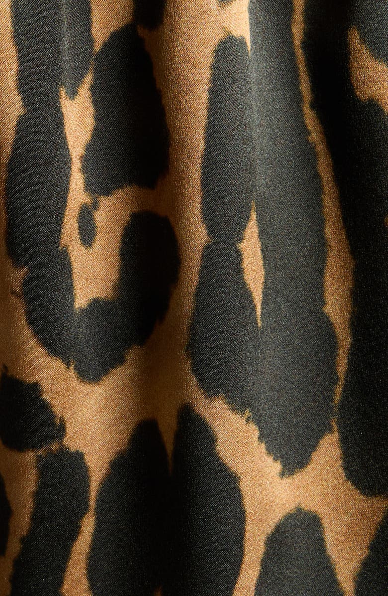 TOM FORD Leopard Print Stretch Silk Boxers, Alternate, color, Kb359 Camel