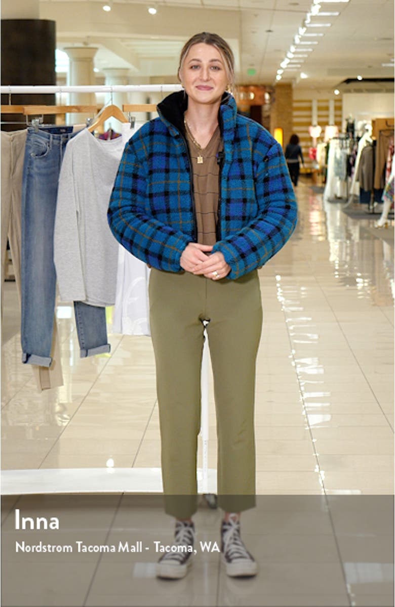 Reversible Crop Faux Shearling Jacket, sales video thumbnail