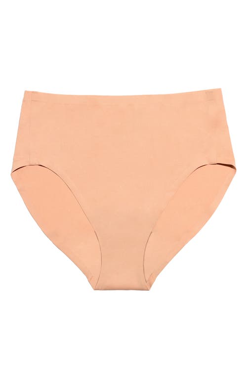 Saalt Seamless High Waist Briefs In Brown