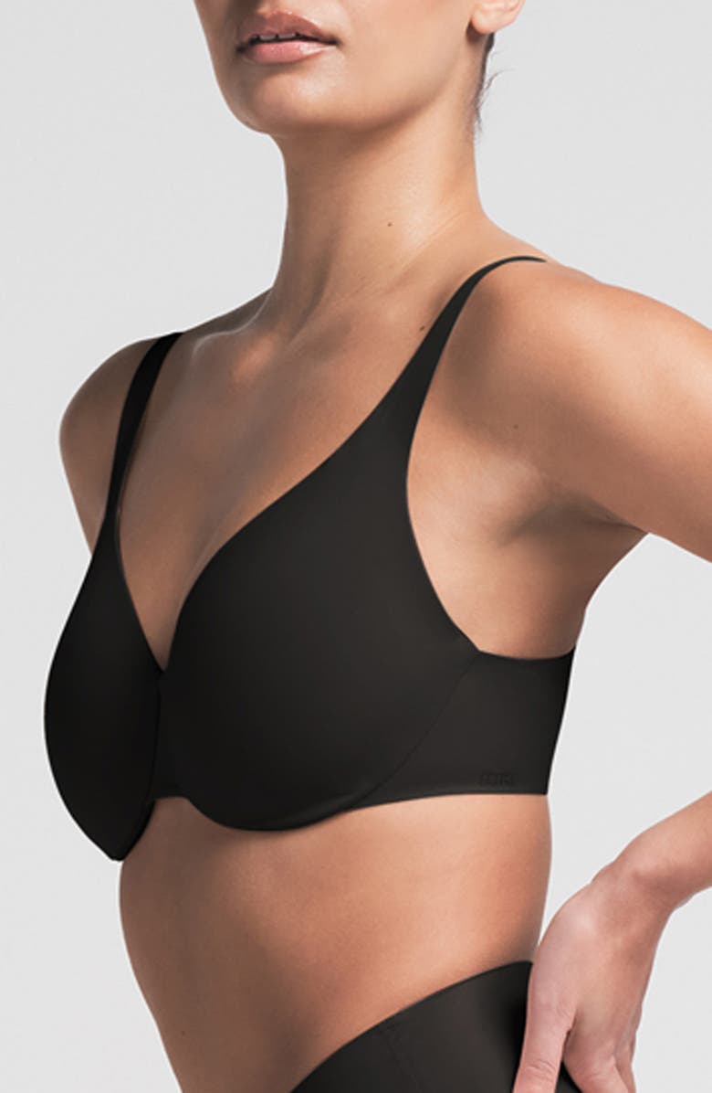 SKIMS Unlined Full Coverage Bra, Alternate, color, Onyx