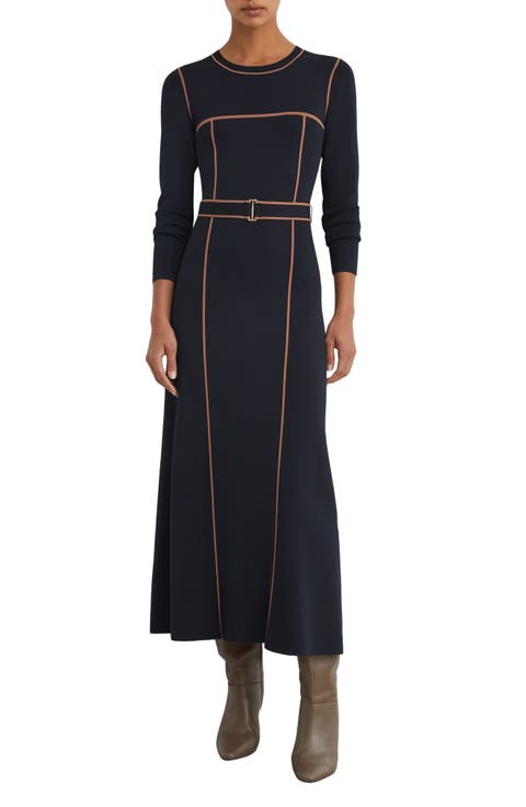 Etta Long Sleeve Midi Sweater Dress