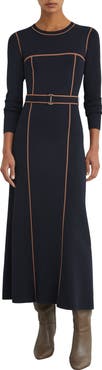 Reiss Etta Long Sleeve Midi Sweater Dress