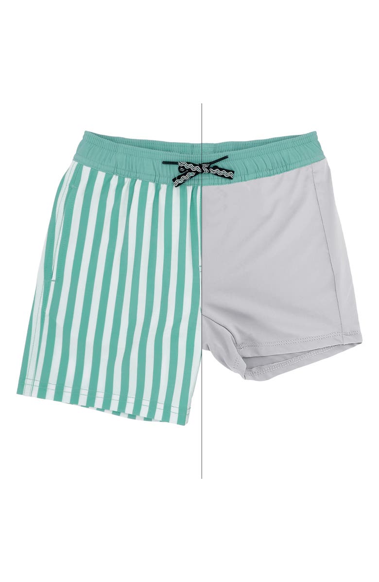 Feather 4 Arrow Sun Club Volley Swim Trunks, Alternate, color, 