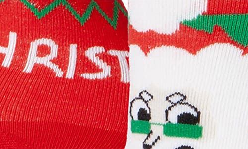 Doiy Kids' Christmas Santa Crew Socks In Red