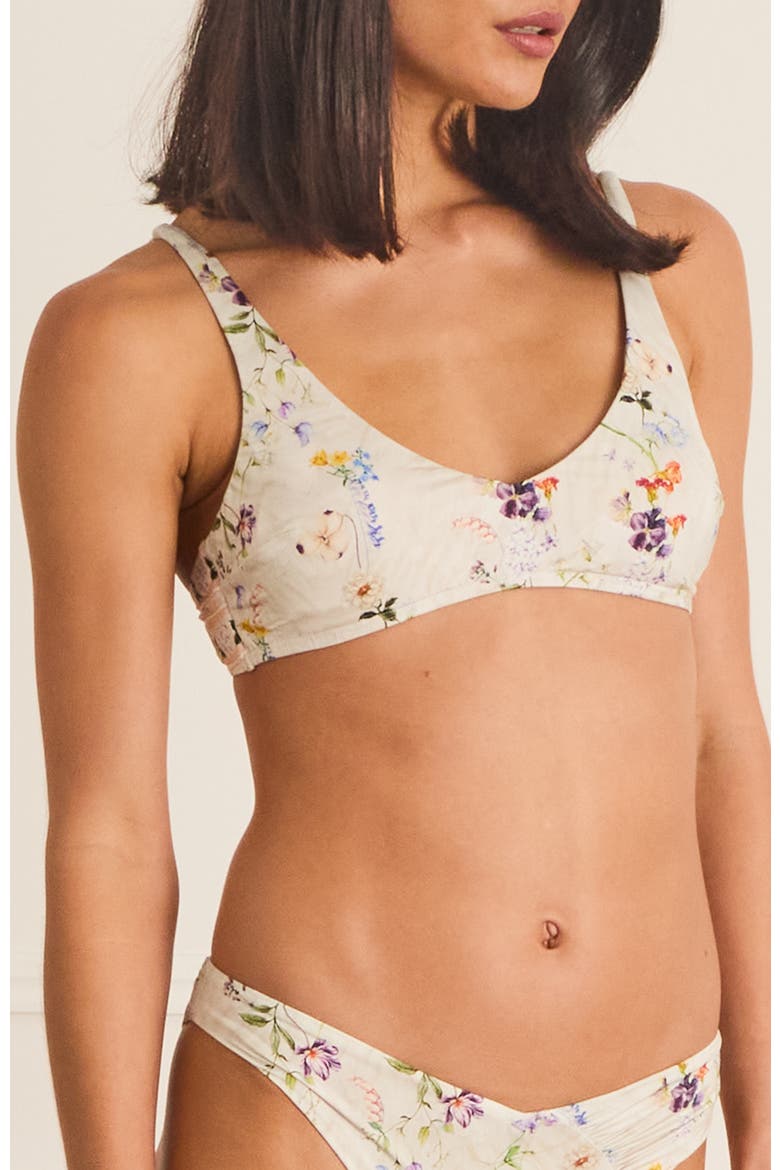 V-Neck Amelia Bikini Top, Alternate, color, White