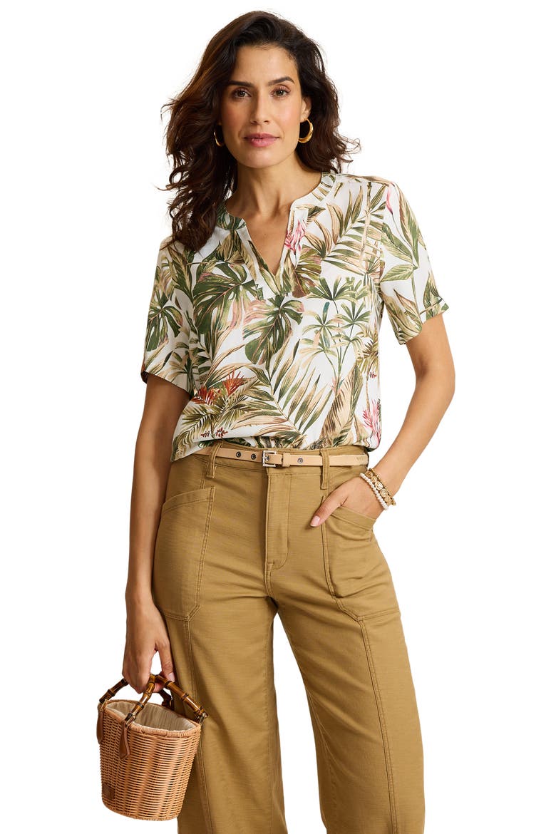Hidden Coast Silk Top, Alternate, color, COCONUT