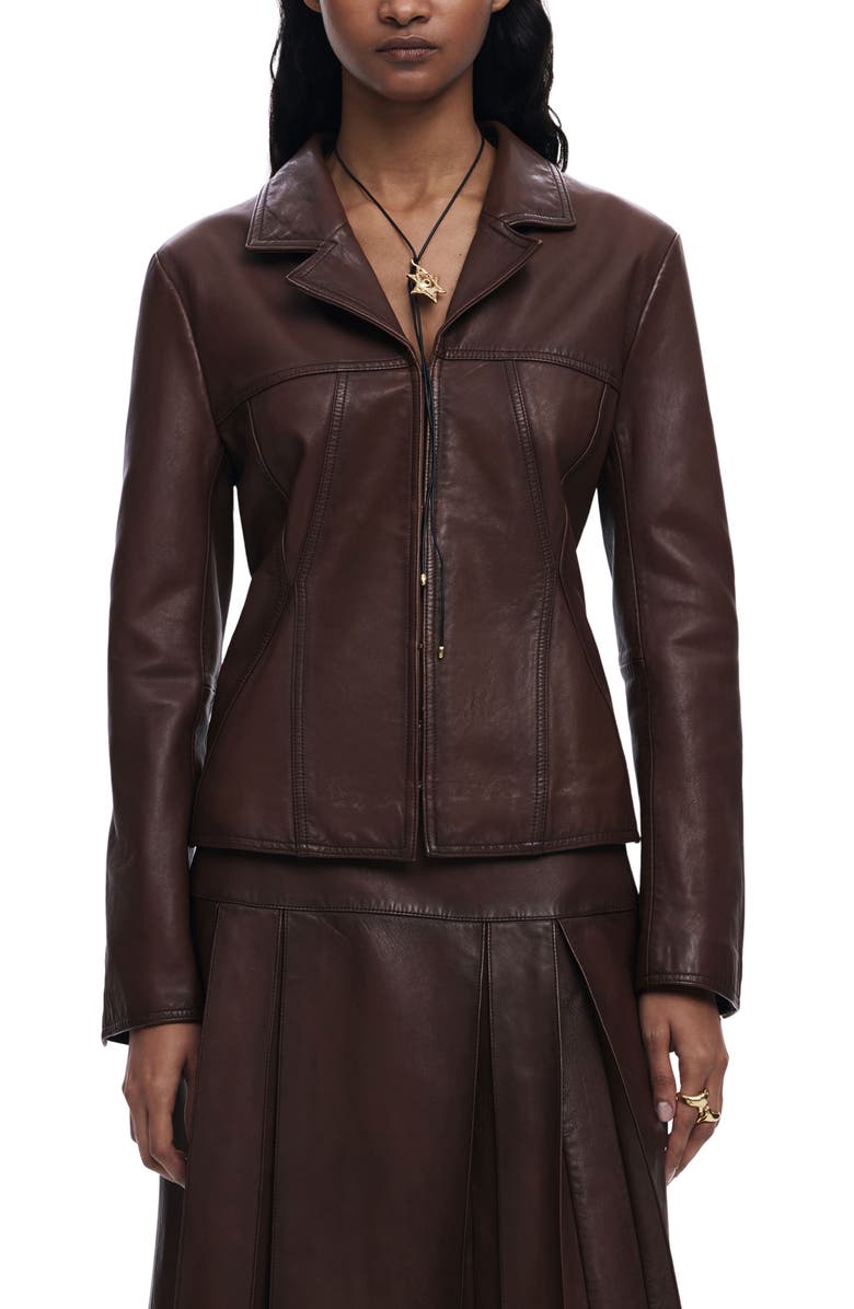 Desigual Leather Coat, Main, color,
