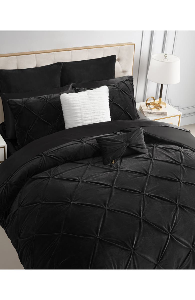 Juicy Couture Kiss 5-Piece Pleat Plush Comforter Set, Alternate, color,
