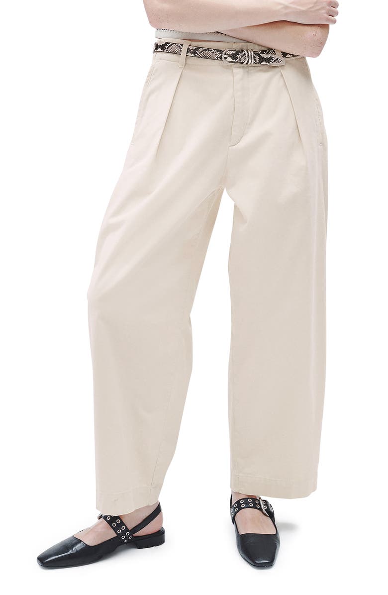 rag & bone Donovan Mid Rise Straight Leg Pants, Main, color, Turtledove