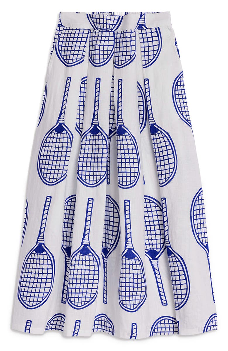 Boden Verity Linen Midi Skirt, Alternate, color, Ivory, Tennis