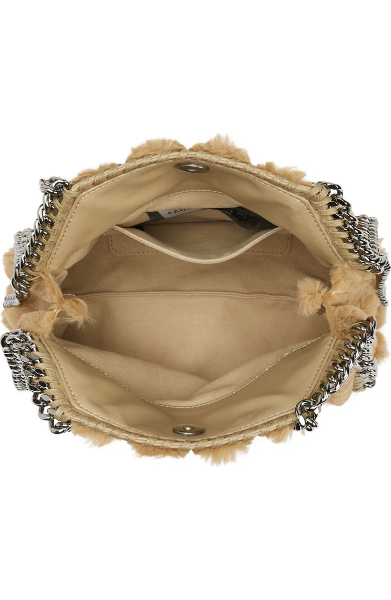 Stella McCartney Mini Falabella Faux Fur Tote, Alternate, color,