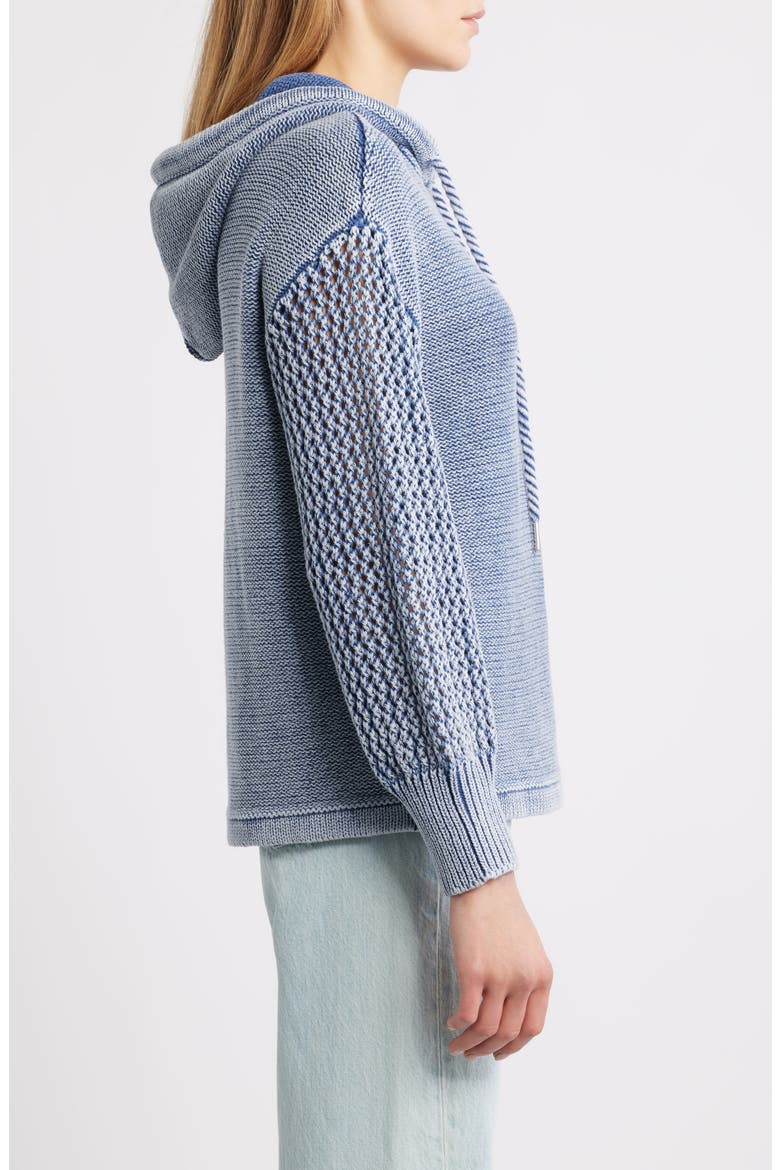Open Stitch Hoodie, Alternate, color, CADET BLUE