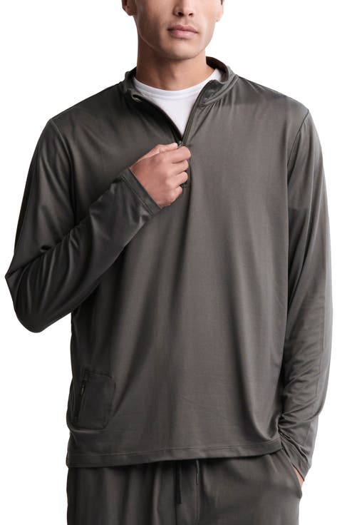 Malibu Collection® Butterchic Half Zip Sweatshirt