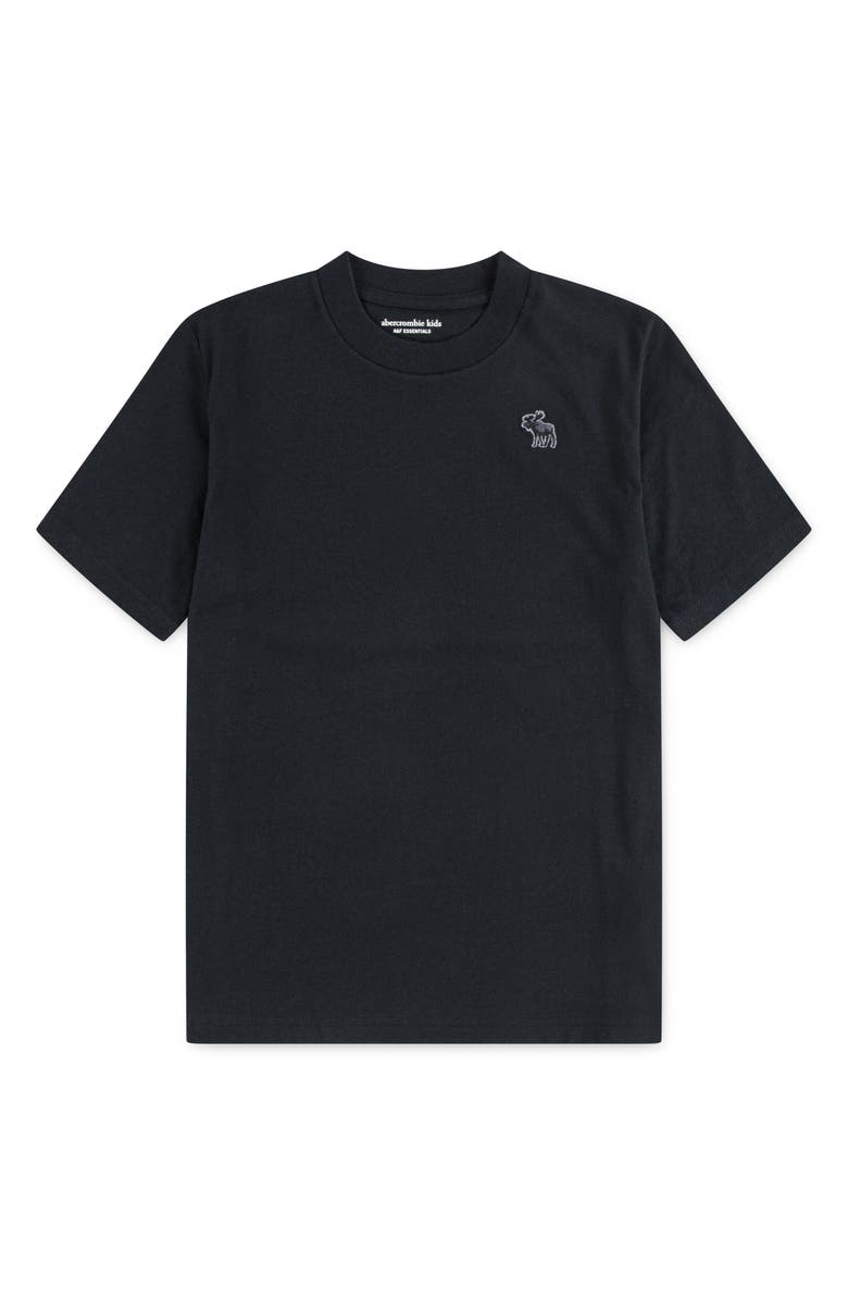abercrombie kids Kids' Essential Cotton Blend T-Shirt, Main, color, Anthracite