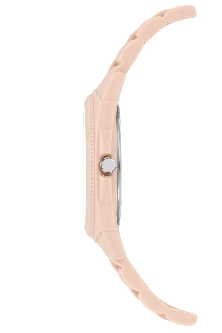 Silicone Bracelet Watch Set, 36mm, Alternate, color, BLUSH