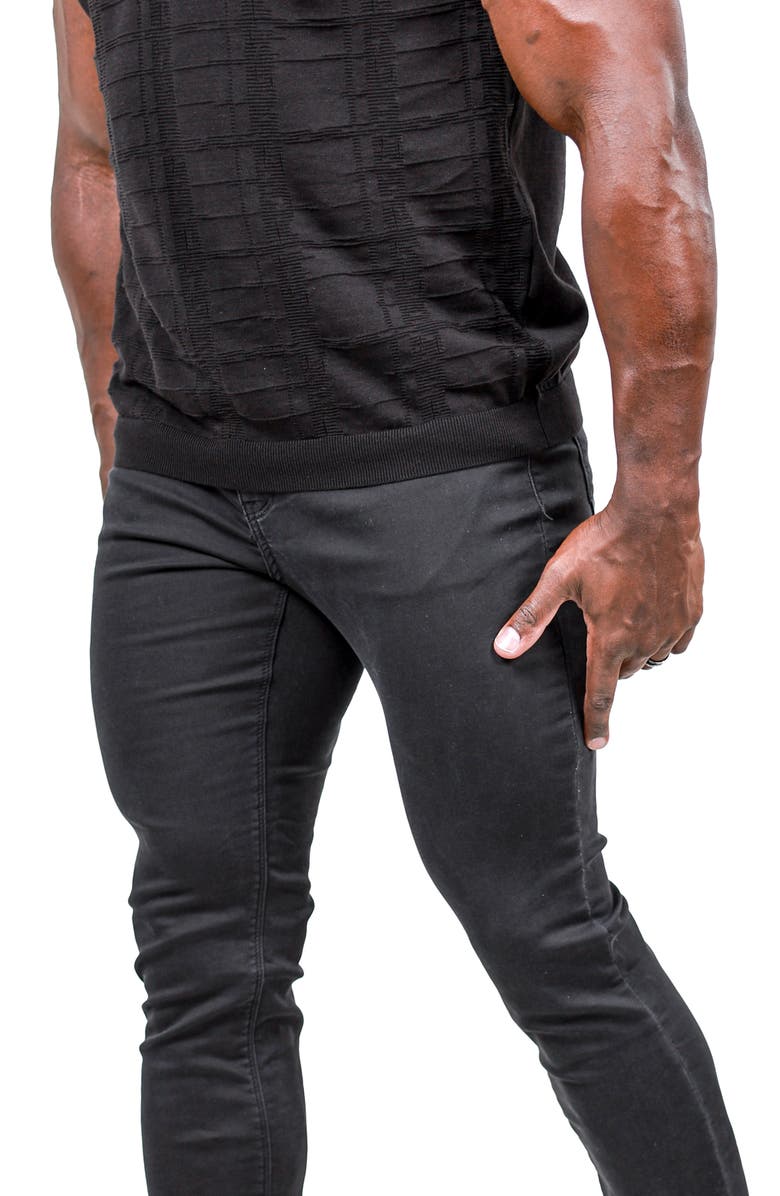 Maceoo Marthyr Stretch Skinny Jeans, Alternate, color, Black