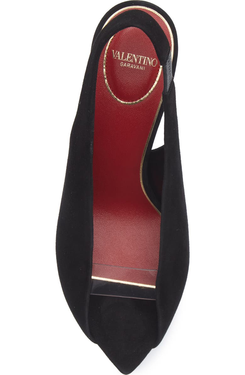 Valentino Garavani Révélé Slingback Sandal, Alternate, color, Black