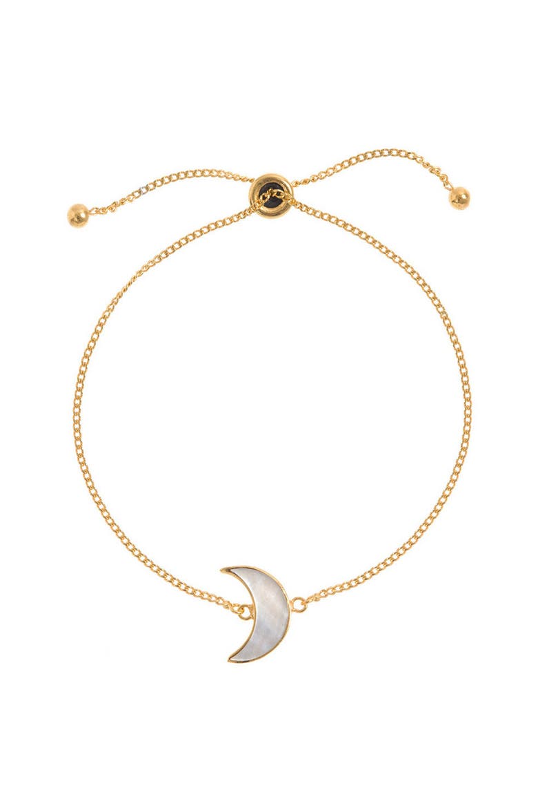 Adjustable Moon Bracelet, Main, color, Gold