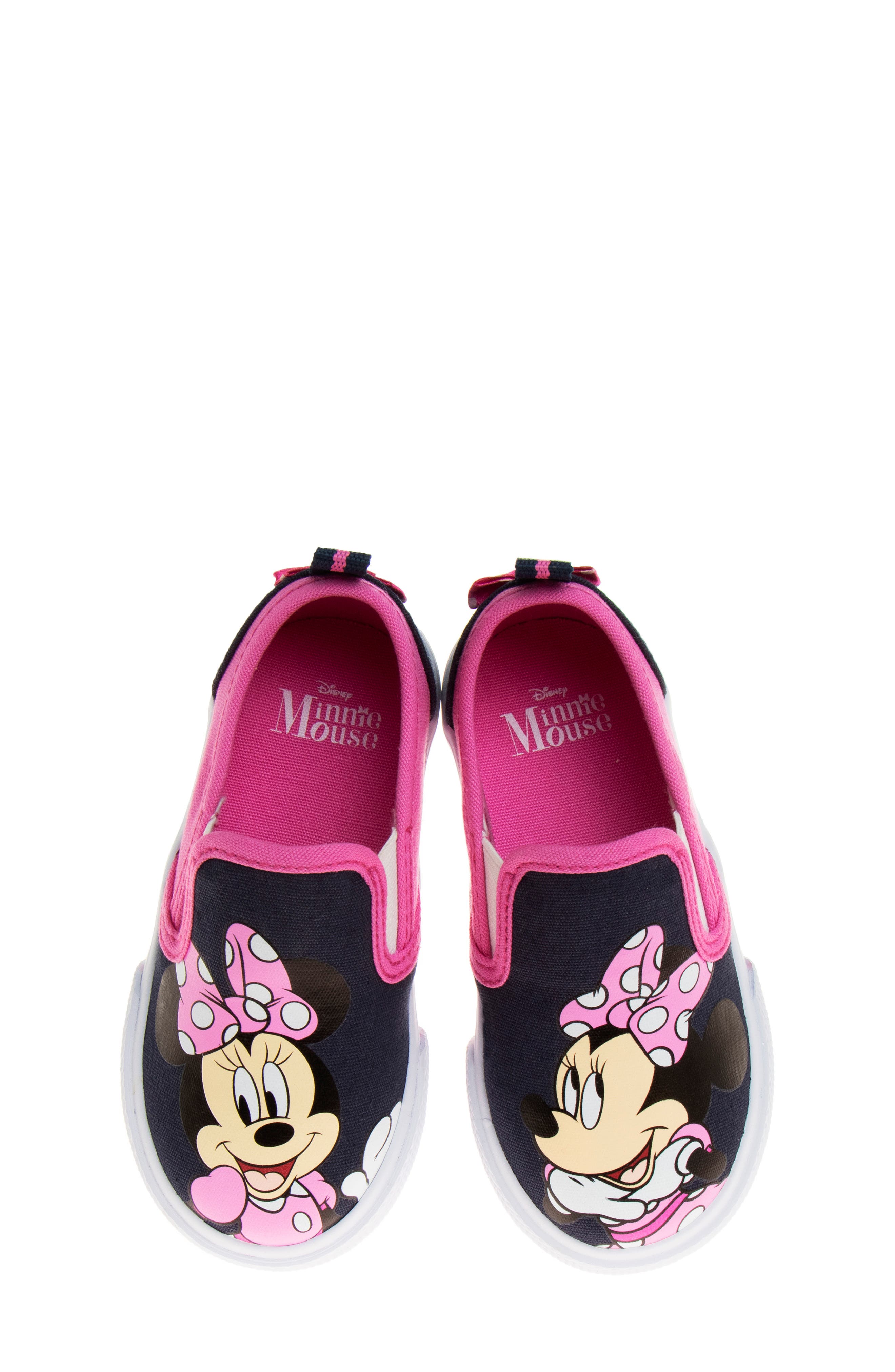 JOSMO x Disney<sup>®</sup> Kids' Minnie Mouse Slip-On Sneaker, Alternate, color, Navy/ Fuchsia