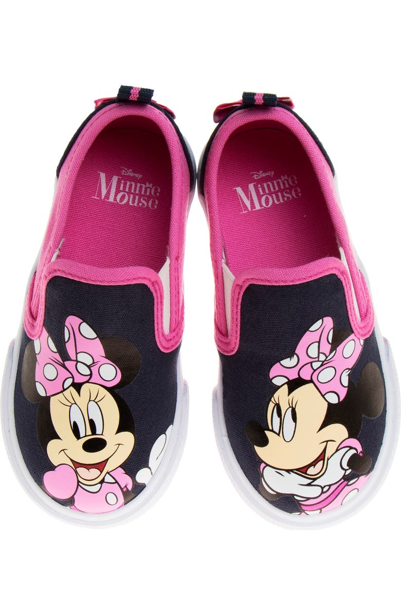 JOSMO x Disney<sup>®</sup> Kids' Minnie Mouse Slip-On Sneaker, Alternate, color, Navy/ Fuchsia