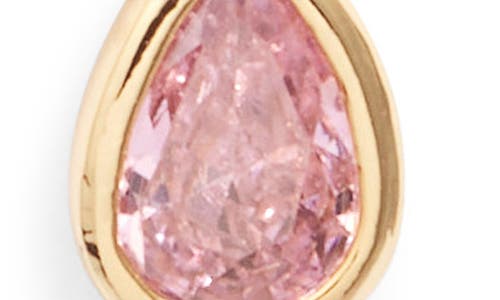 Set & Stones Teardrop Birthstone Pendant Necklace In Gold/october