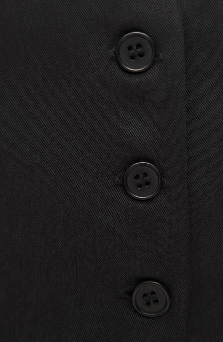 Reformation Lottie Cutaway Vest, Alternate, color, Black