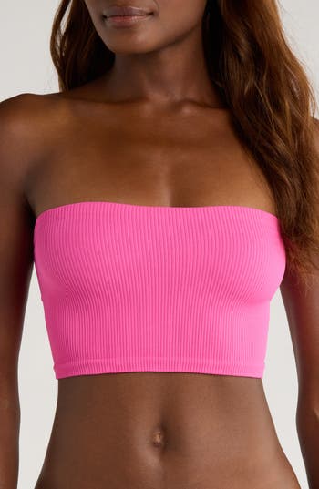 Free People Amelia Bandeau Bra In Pink