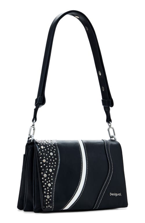 Desigual Rivet Detail Faux Leather Crossbody Bag